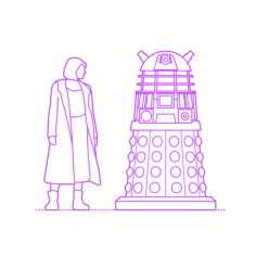 Culture Doctor Who Stencil Svg Design File, Free Vectors File